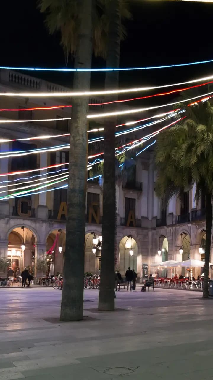 Barcelona - Nacht - Placa Reial 004
