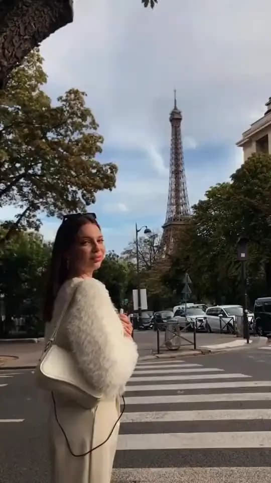 Street view of the Eiffel Tower